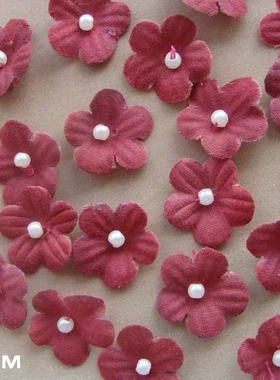 diy手工花 缝珠小梅花 钉珠装饰花 内衣小胸花 鞋花 仿真花辅料