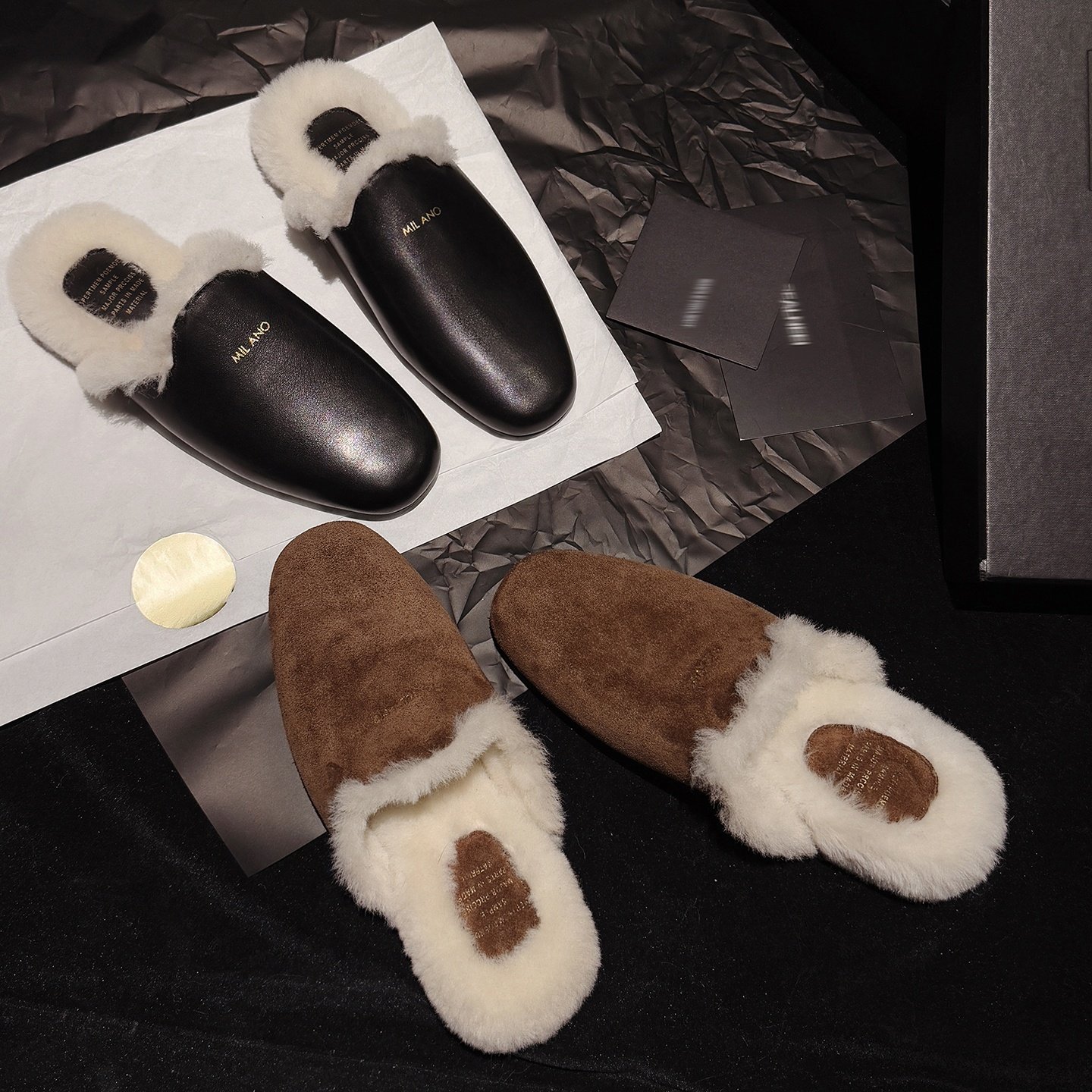 时髦高街 Elegant包头毛毛拖鞋女内增高羊皮毛一体保暖懒人一脚蹬,女鞋,包头拖,淘宝优惠券,粉丝福利购,淘宝优惠卷