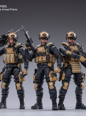 暗源 3.75寸 1/18  硬核酷玩 PAP 特种部队战队 军事模型可动兵人