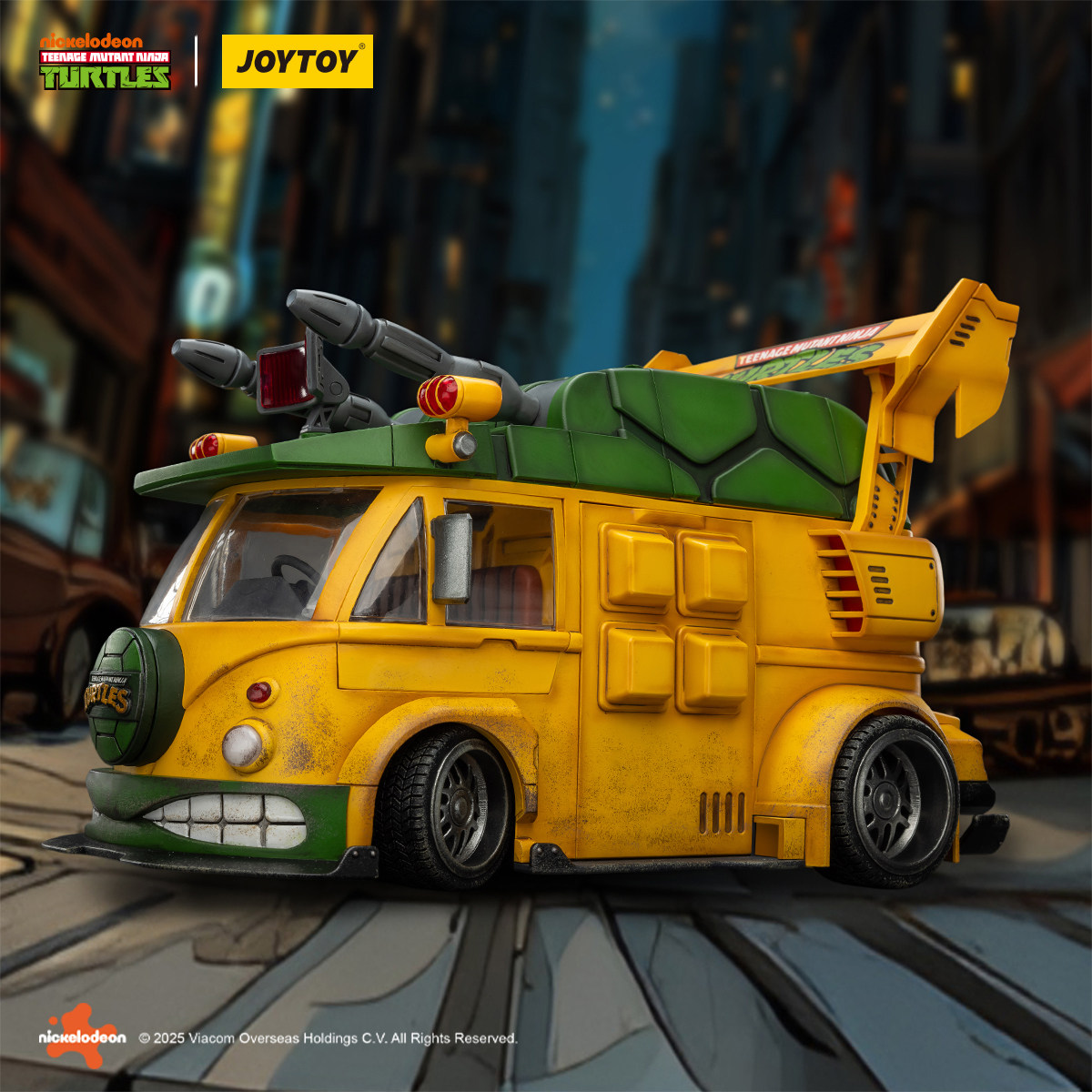 暗源TOYJOY 1/18 TMNT忍者神龟载具乌龟车机器人撞钉罗尼可动手办图片
