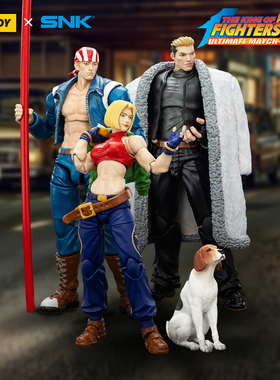 JOYTOY暗源 1/18 拳皇KOF 98UM 特别队 山崎龙二比利玛丽可动兵人