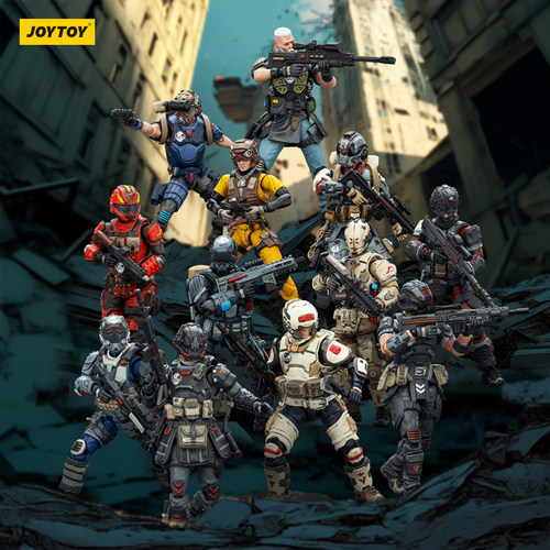 JOYTOY暗源 1/25 军兵系列 UNSC 钢骑小队 关节可动兵人军事模型