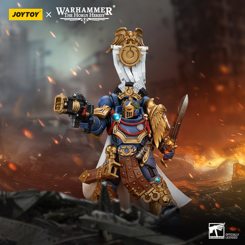 JOYTOY暗源战锤1:18荷鲁斯之乱极限战士MKIII军团战术小队执行官