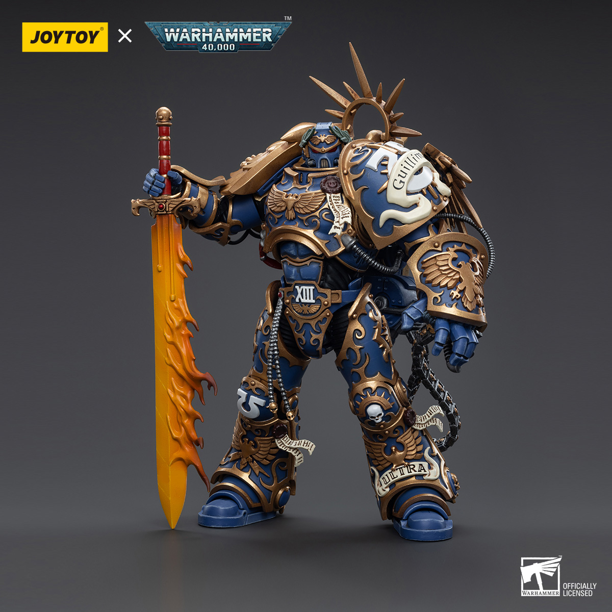 JOYTOY暗源战锤40k 1/18 极限战士基因原体罗保特基里曼 可动兵人