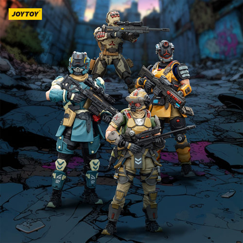 JOYTOY暗源 1/25 军兵系列 UNSC狙击突击手小队 可动兵人军事模型