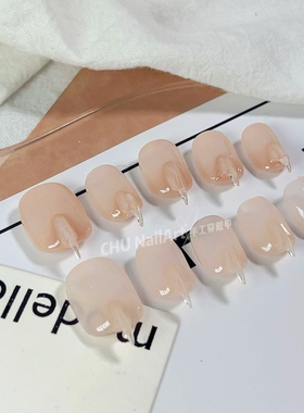 CHU NailArt 猫猫爪子兽爪龙爪纯欲色裸色甘露寺色纯手工穿戴甲