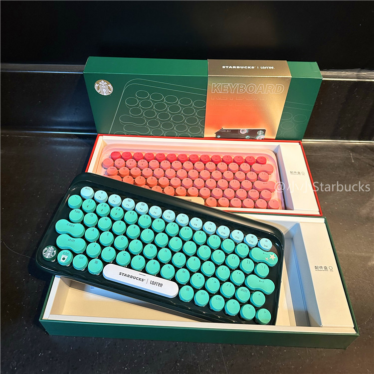 星巴克23洛斐lofree机械键盘鼠标笔记本电脑ipad无线蓝牙办公通用