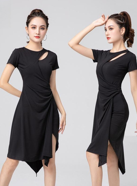 古风爵士舞裙拉丁舞服连身裙成人舞蹈服练功服连衣裙国标舞百老汇