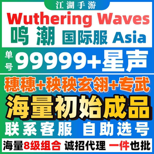 鸣潮国际服自抽初始成品绯雪爱弥斯秧秧亚欧美服Wuthering Waves