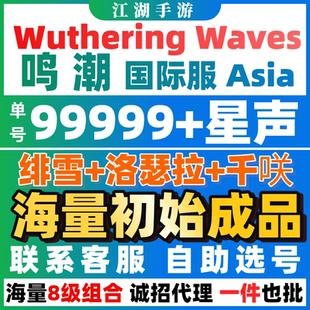鸣潮国际服初始成品自抽达妮娅爱弥斯亚欧美服Wuthering Waves