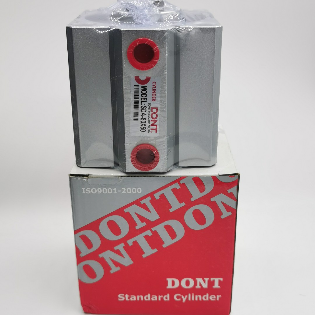 SDA80X15*20X25X30X35X40X45X50X75X100-S铝合金薄型气缸东特气缸