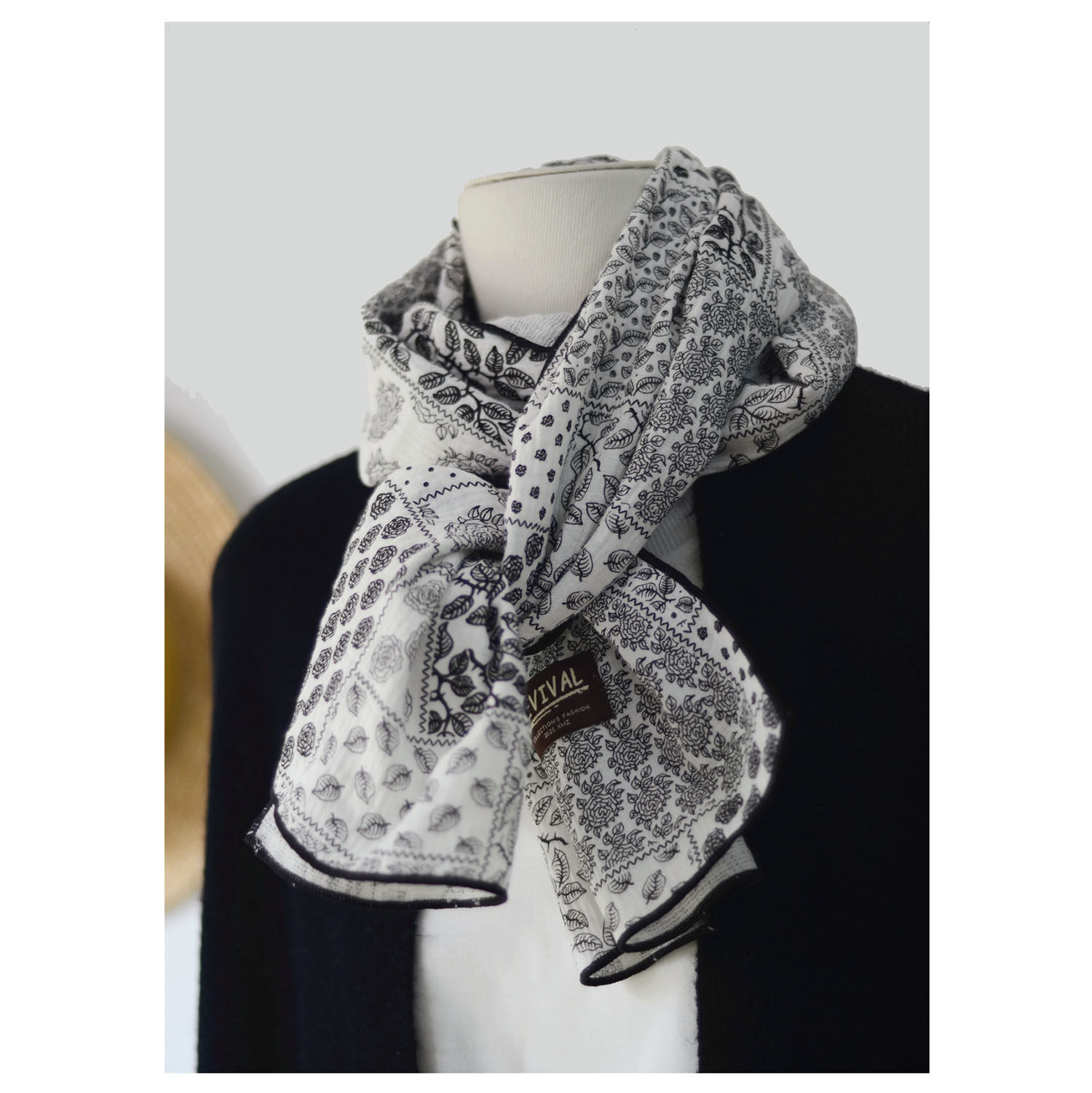 复古民族风纯棉双面腰果花薄款围巾女春秋百搭文艺格子护颈围脖男,服饰配件/皮带/帽子/围巾,围巾/丝巾/披肩,淘宝优惠券,粉丝福利购,淘宝优惠卷