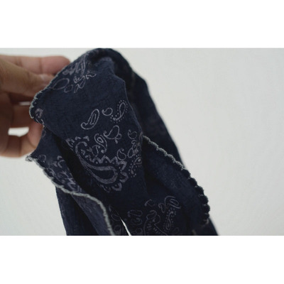 复古棉麻腰果花三角巾包包装饰