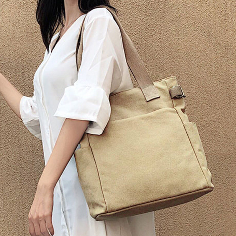 休闲百搭帆布包女妈妈包中年上班手提包布包大容量包女士单肩包袋,箱包皮具/热销女包/男包,通用款女包,淘宝优惠券,粉丝福利购,淘宝优惠卷