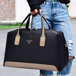防水旅游包行李包女单肩出差搬家袋 大容量简约商务手提旅行包男士