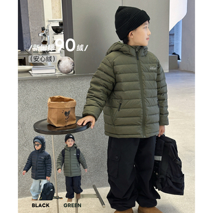 男童羽绒服冬季儿童冬装外套连帽排骨上衣【90安心羽绒】中大童潮