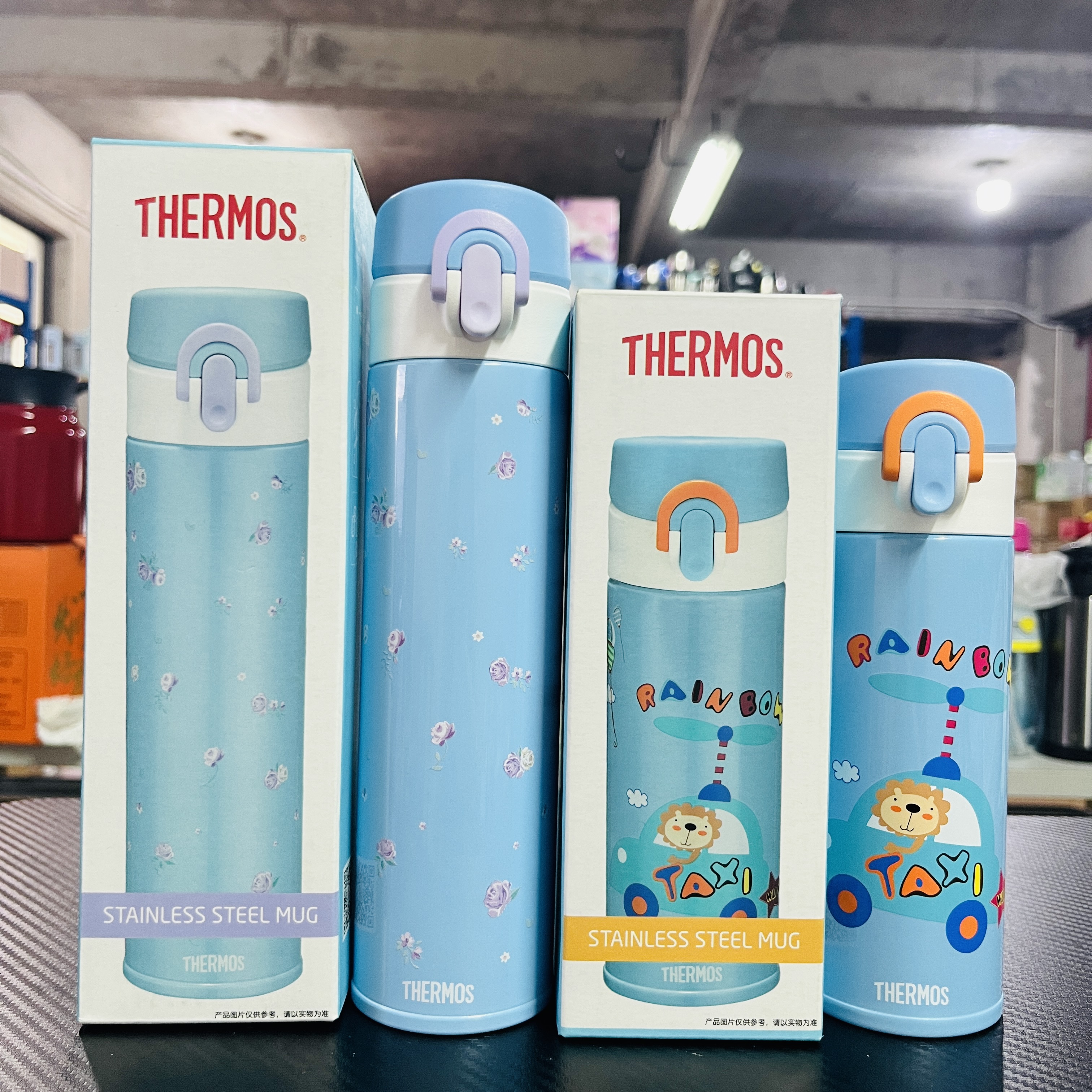 清仓处理全新膳魔师学生不锈钢保温杯山姆300ML小碎花400ML保温杯