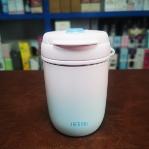 膳魔师380ml双饮咖啡杯吸管+直饮渐变色配拎手绳