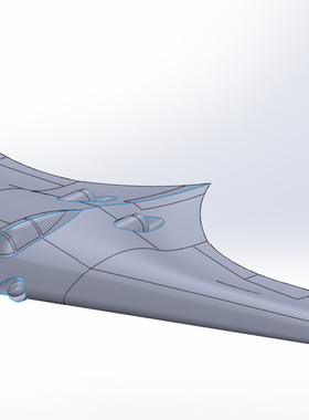 德国Horten 229 飞机模型 三维数字模型 3D模型