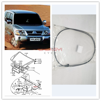 三菱帕杰罗V73V77机盖拉线