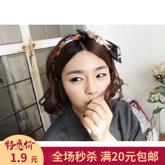 清仓捡漏 韩国发饰品韩版女童头饰立体兔耳朵造型发带