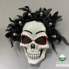 Карнавальная маски 包邮出口尾货万圣节装扮骷髅面具道具夜店酒吧全脸