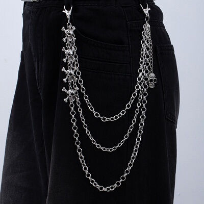 复古腰链多层链条牛仔裤链男女