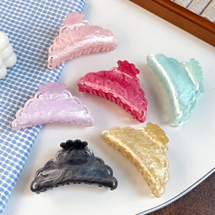 Elegant Lace Cutout Claw Clip Candy Color Hair Accessory