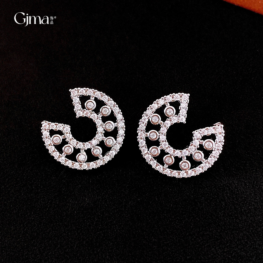 925银针四叶草999耳钉耳饰