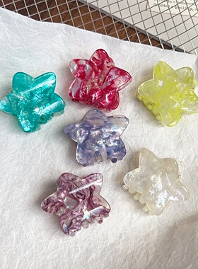 彩色五角星发夹甜美可爱星星夹子