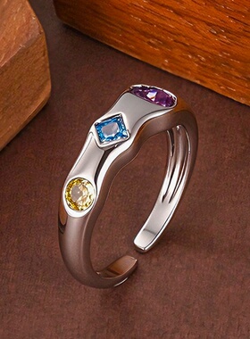 Fashionable Open Adjustable Ring Cubic Zirconia for Women