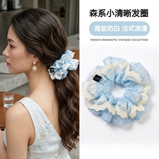 Pastel Scrunchie, French Voluminous Ponytail Holder
