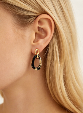 Geometric Hoop Earrings, Minimalist Bold Earrings