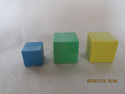 沉浮块 29004 科学小实验 正方体块 塑料块 小学数学