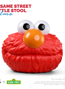 POP SUNDAY联名芝麻街elmo小矮凳卡通居家矮凳换鞋凳创意生日礼物