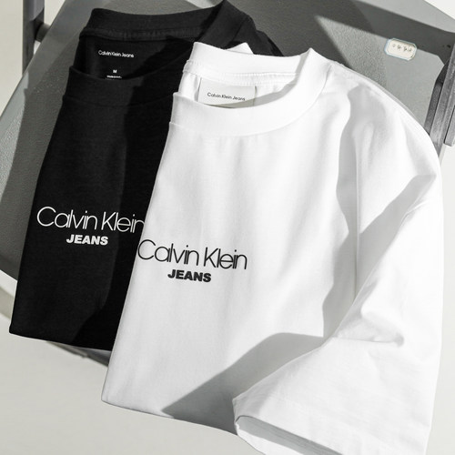 CKJeans男士纯棉印花短袖T恤夏