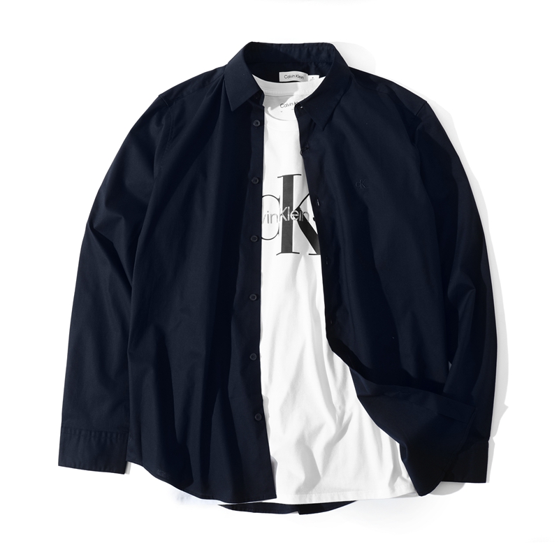 CalvinKlein经典商务长袖衬衫