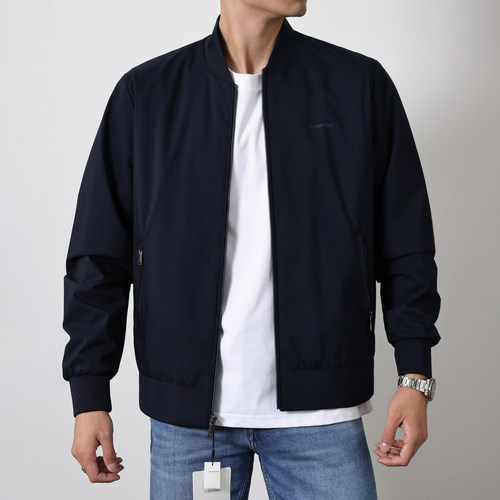 CalvinKlein男士薄款棒球领夹克