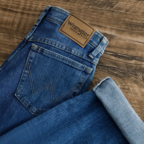 Wrangler拉链长裤复古春秋牛仔裤