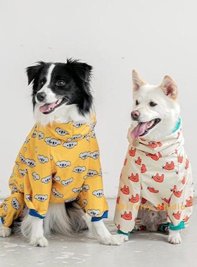 [现货]韩国BITEME大型犬四季通用户外防风防雨防霾大码连体雨衣