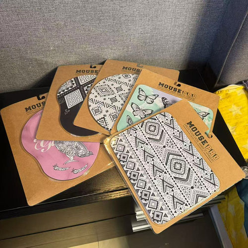 出口欧美尾货 带包装卡托鼠标垫杯垫 文艺范 多款