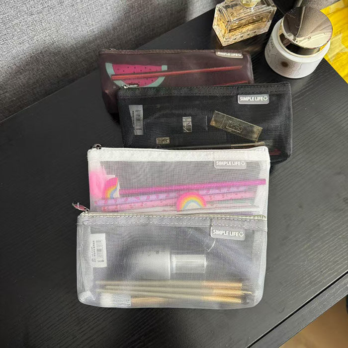 好品质尾货 透明网纱笔袋笔刷包化妆包 多色,收纳整理,化妆包,淘宝优惠券,粉丝福利购,淘宝优惠卷