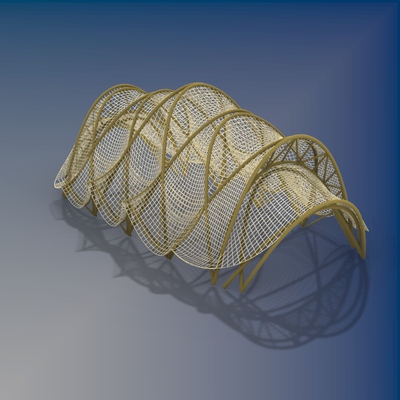 FY100 gh电池组TheArc竹拱结构grasshopper参数化设计素材