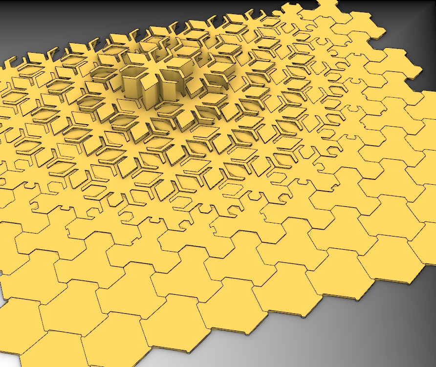 FY68 gh电池组六边形渐变点干扰图形grasshopper参数化设计素材