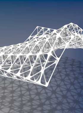 FY99 gh电池组拾取曲面生成简易空间网架grasshopper参数化设计