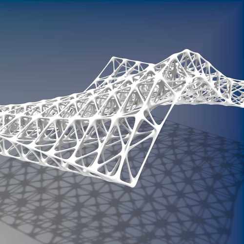 FY99 gh电池组拾取曲面生成简易空间网架grasshopper参数化设计