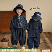 帅气儿童牛仔裤 砚台家童装 春装 套装 宝宝衣服两件套潮 男童牛仔衬衫