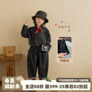 春季 套装 宝宝衬衣外套男孩衣服儿童上衣 小男童牛仔衬衫 砚台家童装