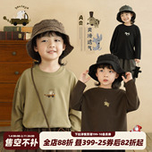 砚台家童装 体恤宝宝卡通印花上衣儿童衣服 新款 男童A类长袖 T恤春装