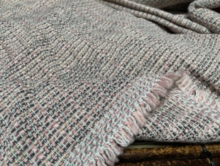 T1227日本编织羊绒设计师布料1.85米乘1.45米